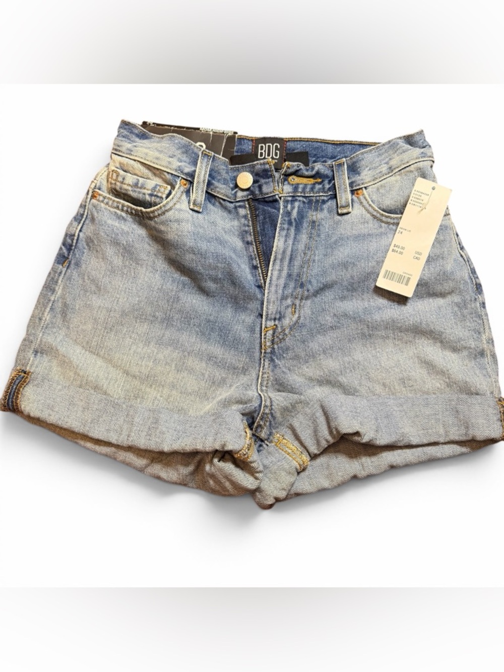 NWT BDG Urban Outfitters Mom High-Rise Denim Shorts Size 24